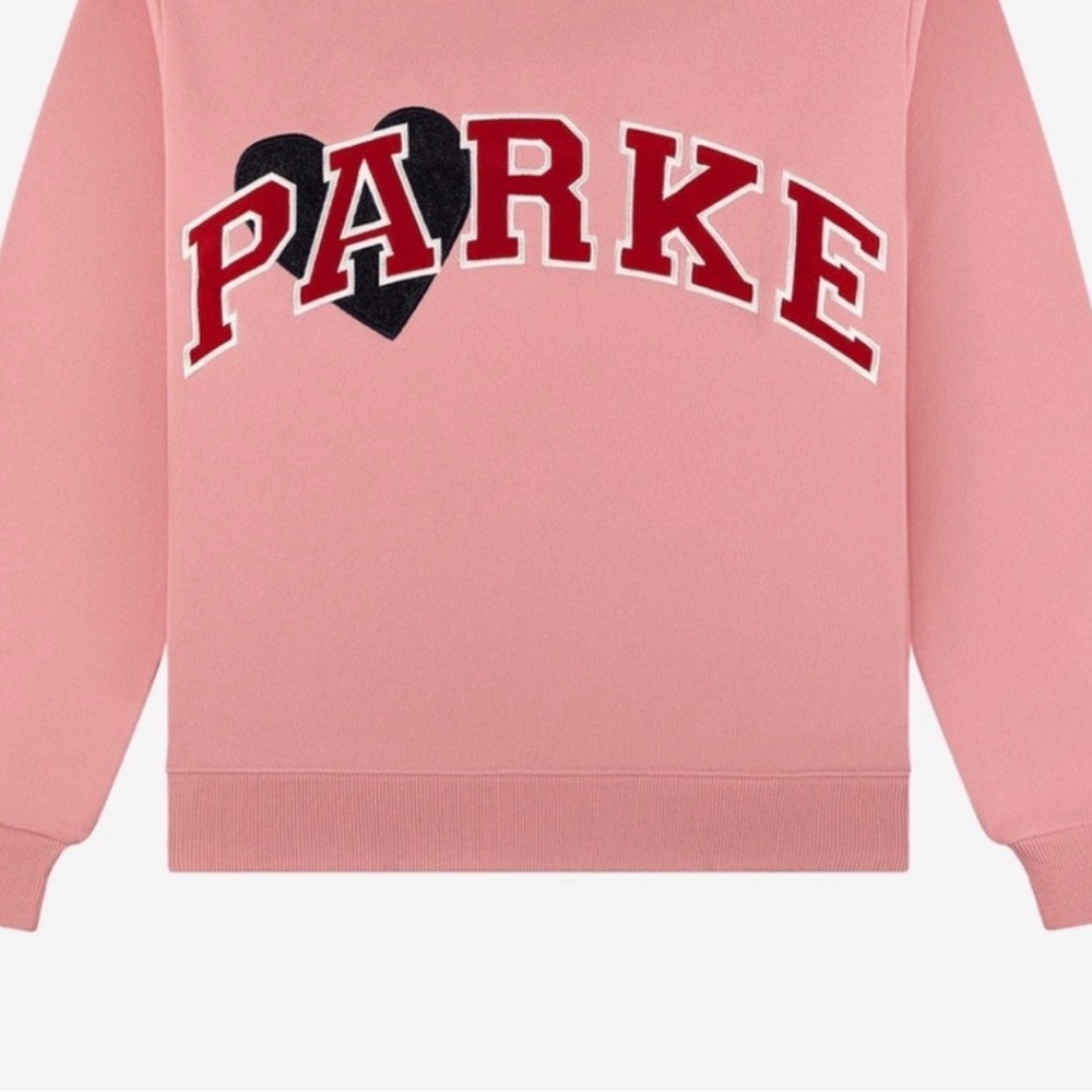 Pink Sweatshirt with Heart Design
